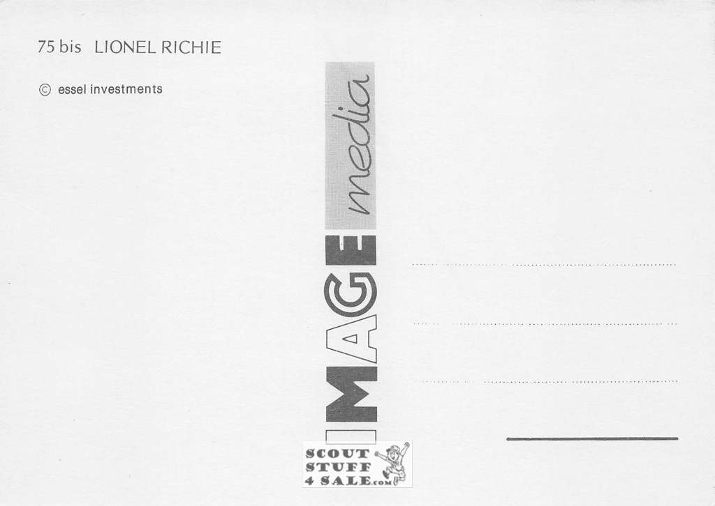 Lionel Richie Dancing on the Ceiling British Postcard, Image Media #bis75