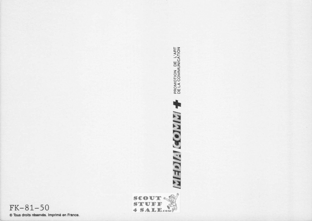 U2 Live The Joshua Tree French Postcard, Media Comm #FK-81