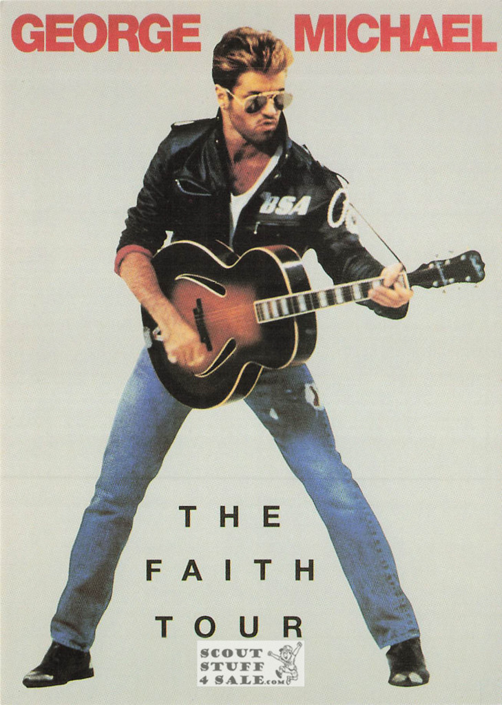 George Michael The Faith Tour French Postcard, Media Comm #FK-122