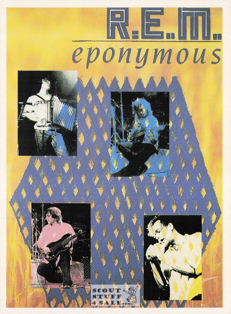 R.E.M. Eponymous Album French Postcard, Media Comm #FK-149
