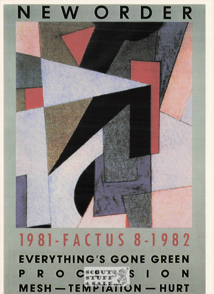 New Order Band French Postcard, Media Comm #FK-156