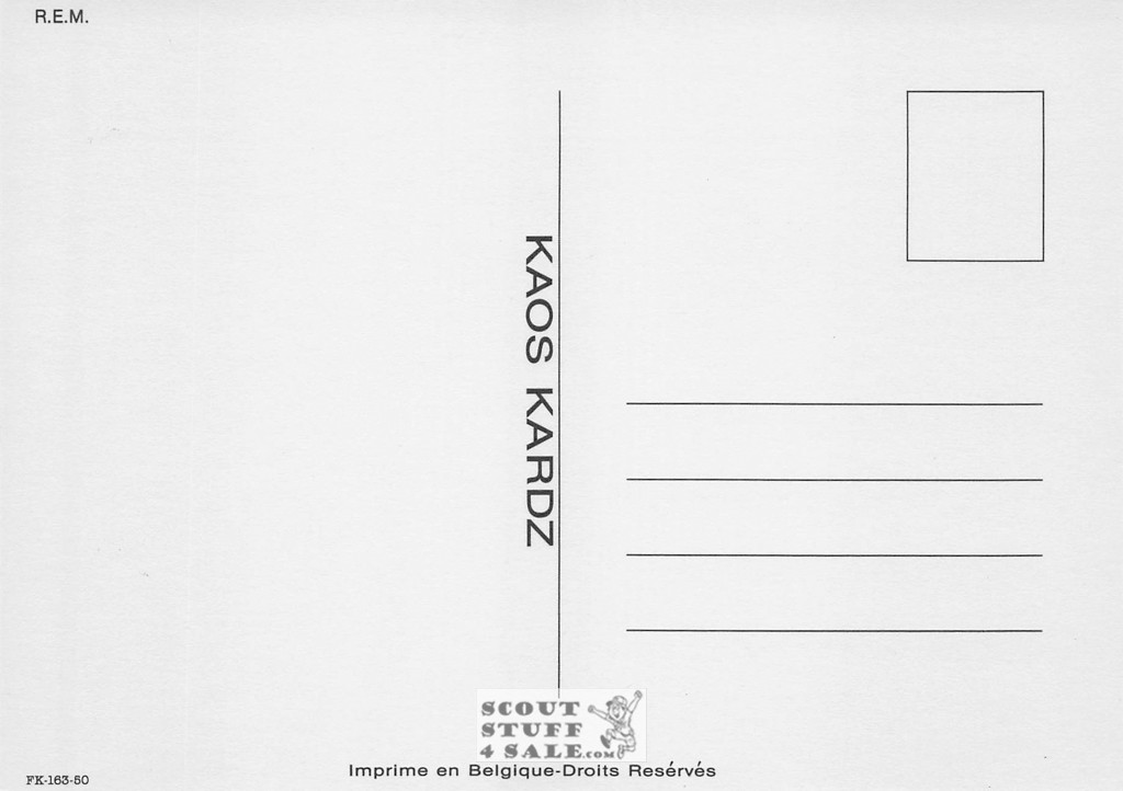 R.E.M. Dead Letter Office French Postcard, Media Comm #FK-163