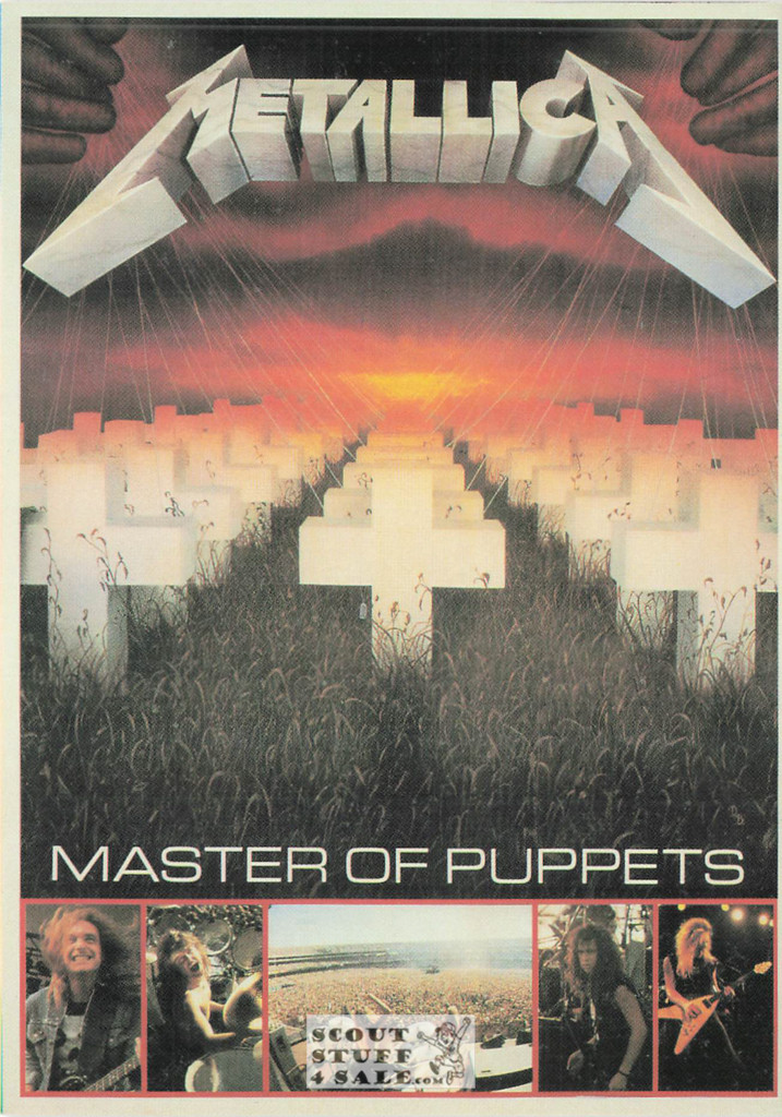 Metallica Masters of Puppets French Postcard, Media Comm #FK-167