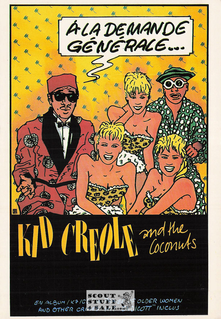 Kid Creole and the Coconuts French Postcard, Media Comm #RECORD54