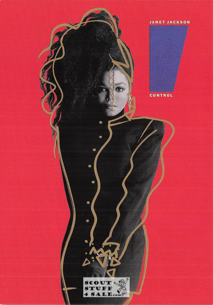 Janet Jackson Control Album French Postcard, Media Comm #RECORD59