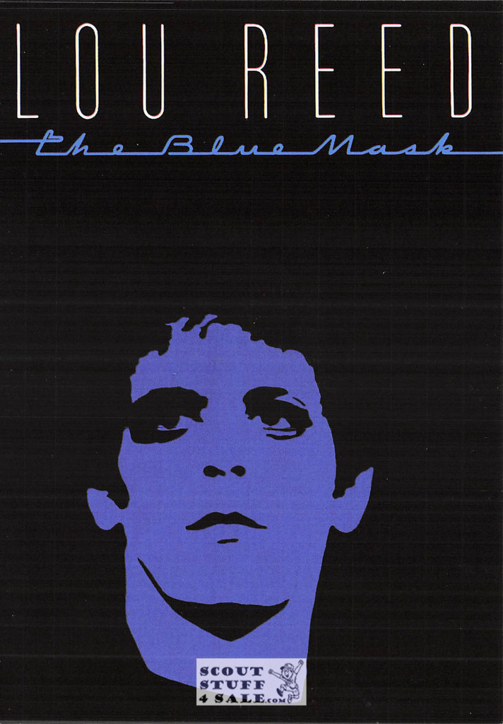 Lou Reed The Blue Mask Album French Postcard, Media Comm #RECORD66