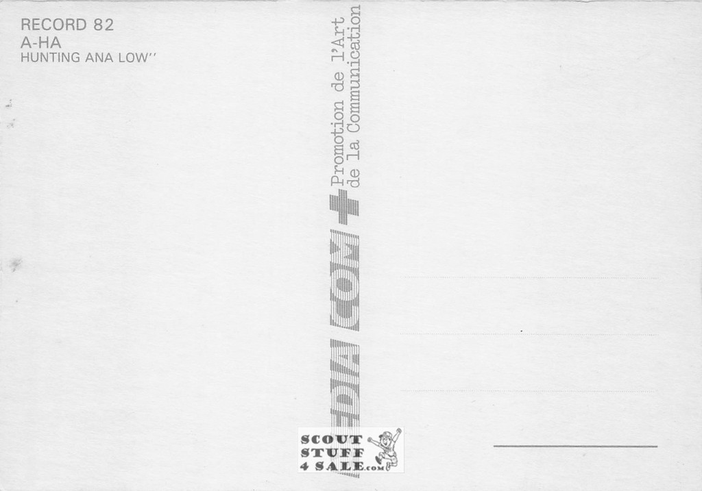 A-Ha Hunting Anna Low Album French Postcard, Media Comm #RECORD82