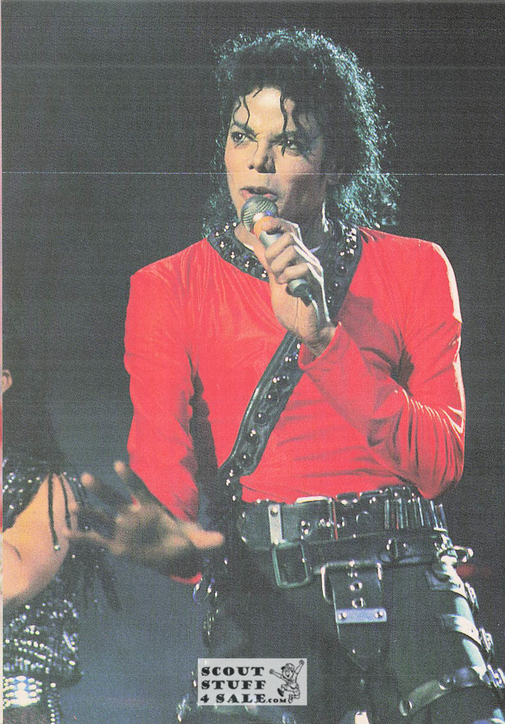 Michael Jackson French Postcard, Media Comm #RECORD126