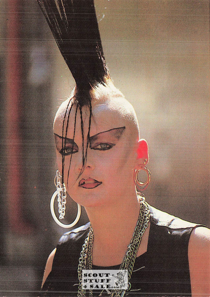 Punk Subculture Model Postcard, London, Photo by Nils Jorgensen, Ludlow Sales #CP10
