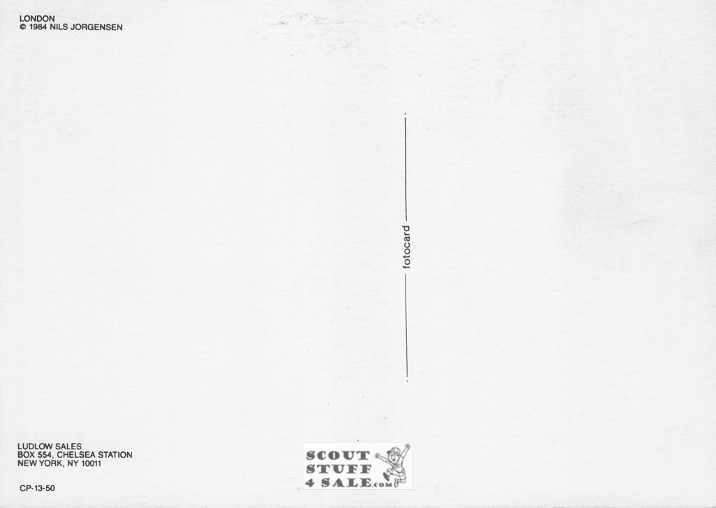 Punk Subculture Model Postcard, London, Photo by Nils Jorgensen, Ludlow Sales #CP13