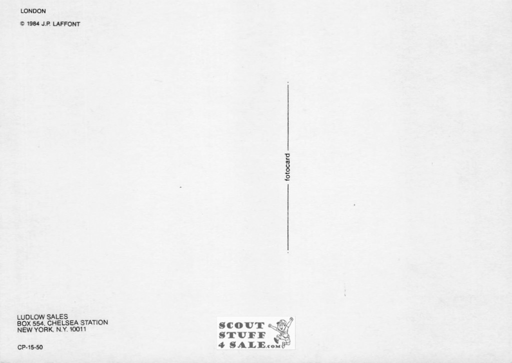 Punk Subculture Model Postcard, London, Photo by Nils Jorgensen, Ludlow Sales #CP15