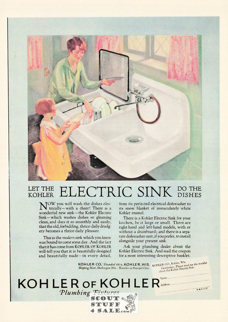 Kohler Sink Advertisement, Ludlow Sales #CP27