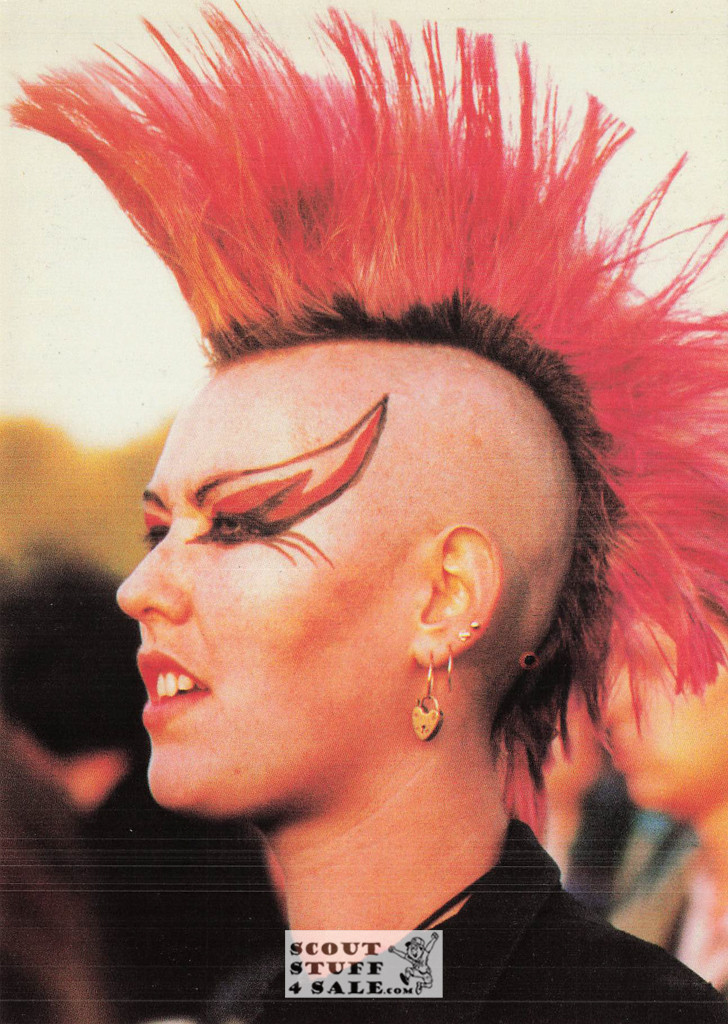 Punk Subculture Model Postcard, London, Ludlow Sales #CP36