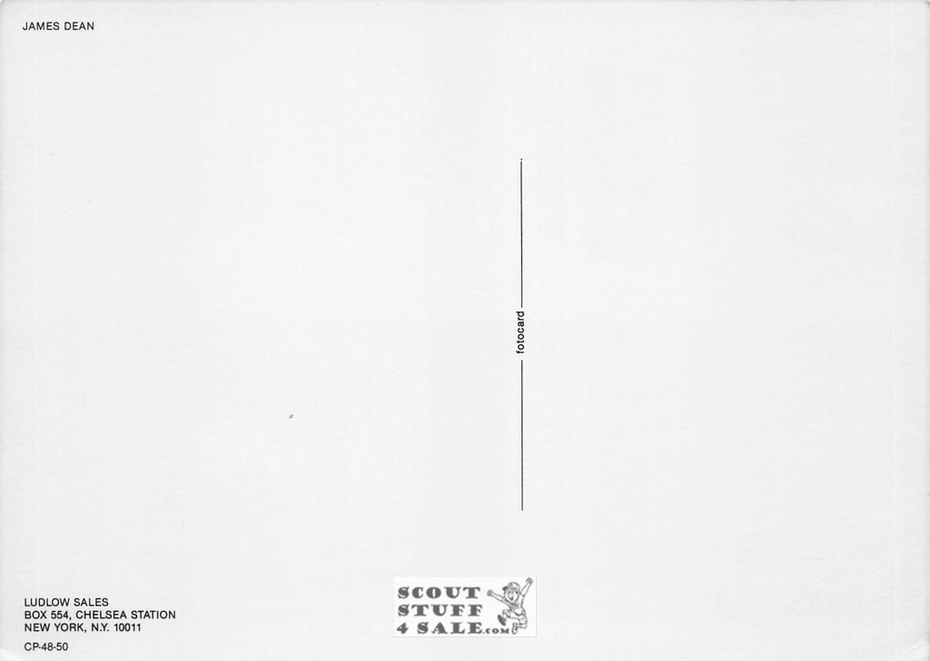 Rebel Without A Cause Movie Poster Postcard, Ludlow Sales #CP48