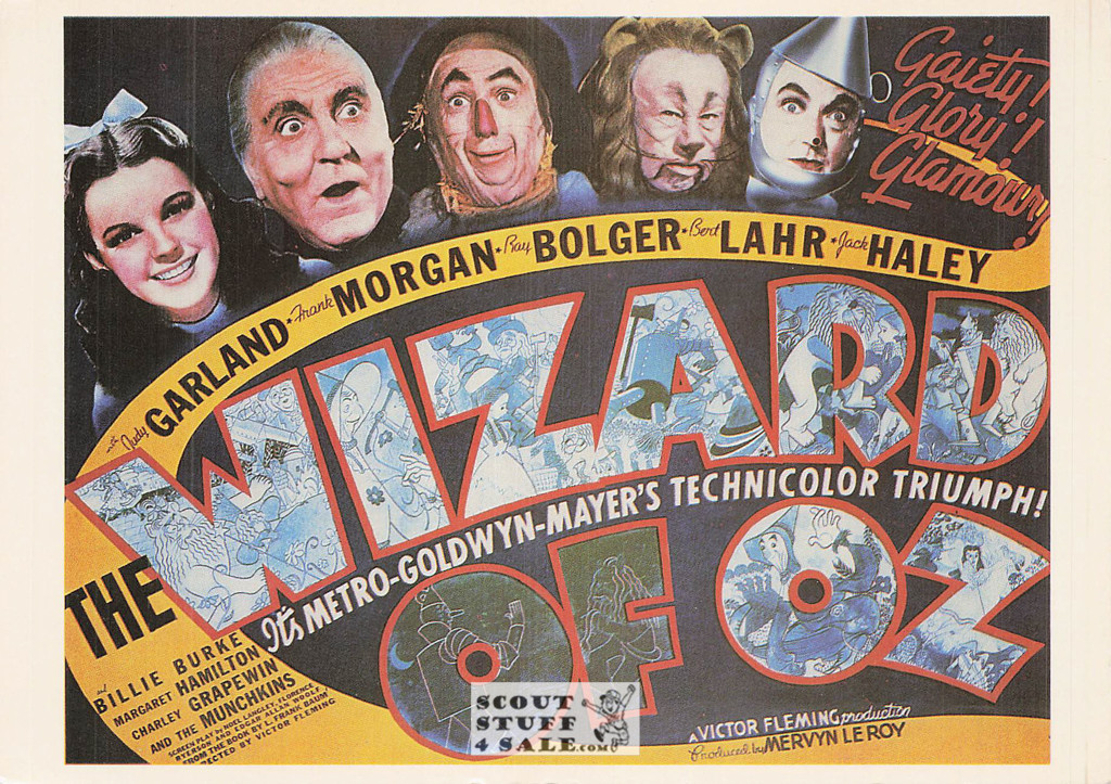 Wizard of Oz Movie Poster Postcard, Ludlow Sales #CP49