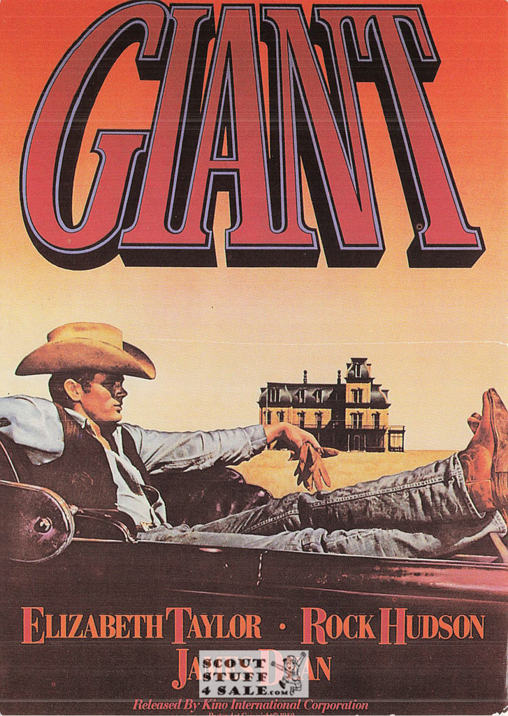 Giant Movie Poster Postcard, James Dean - Elizabeth Taylor - Ludlow Sales #CP53