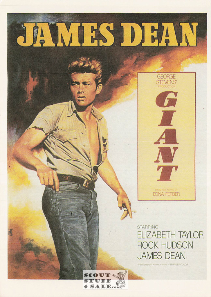 Giant Movie Poster Postcard, James Dean - Elizabeth Taylor - Ludlow Sales #CP58