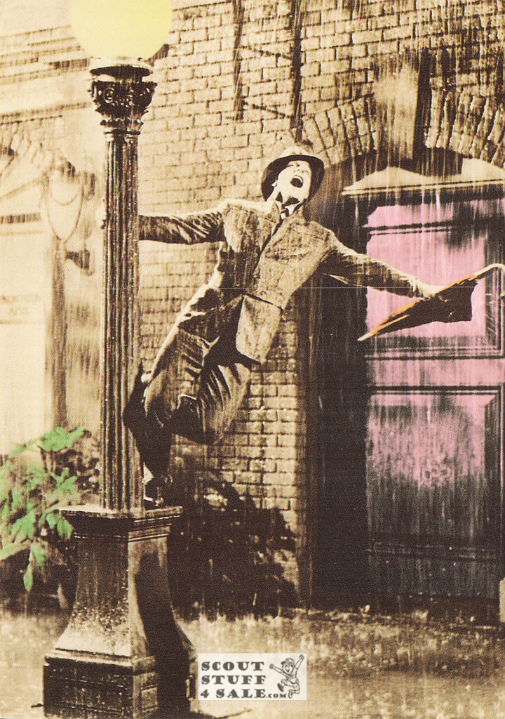 Gene Kelly Sepia Photograph with some color added Postcard, Ludlow Sales #CR9