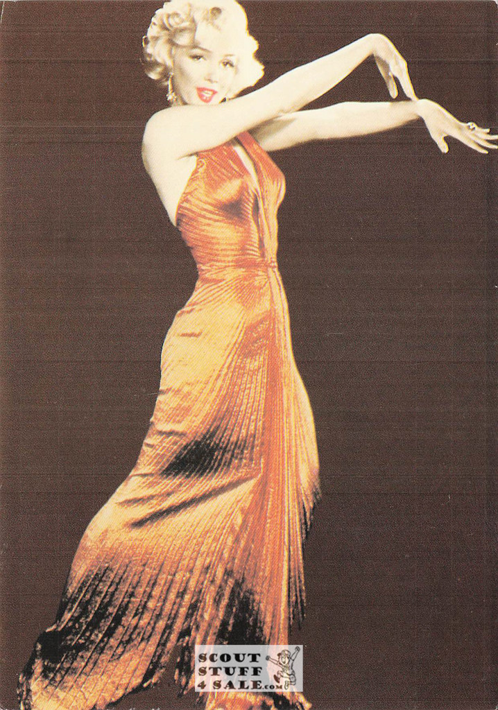 Marilyn Monroe Sepia Photograph with color added Postcard, Ludlow Sales #CR10