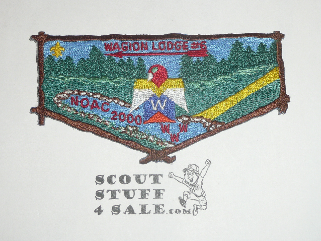 Order of the Arrow Lodge #6 Wagion s14 2000 NOAC Flap Patch