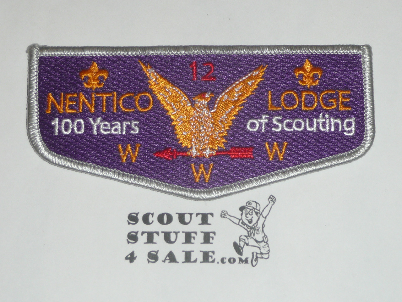 Order of the Arrow Lodge #12 Nentico s24 2010 100th Anniversary Flap Patch