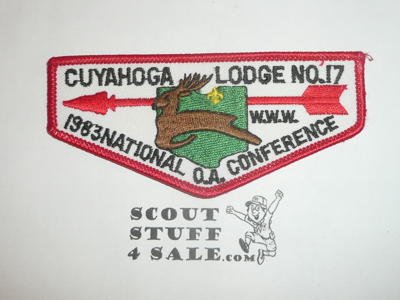 Order of the Arrow Lodge #17 Cuyahoga f3 1983 NOAC Flap Patch
