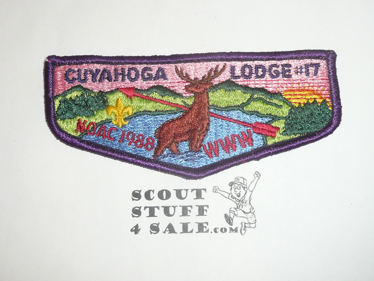 Order of the Arrow Lodge #17 Cuyahoga s26 1988 NOAC Flap Patch