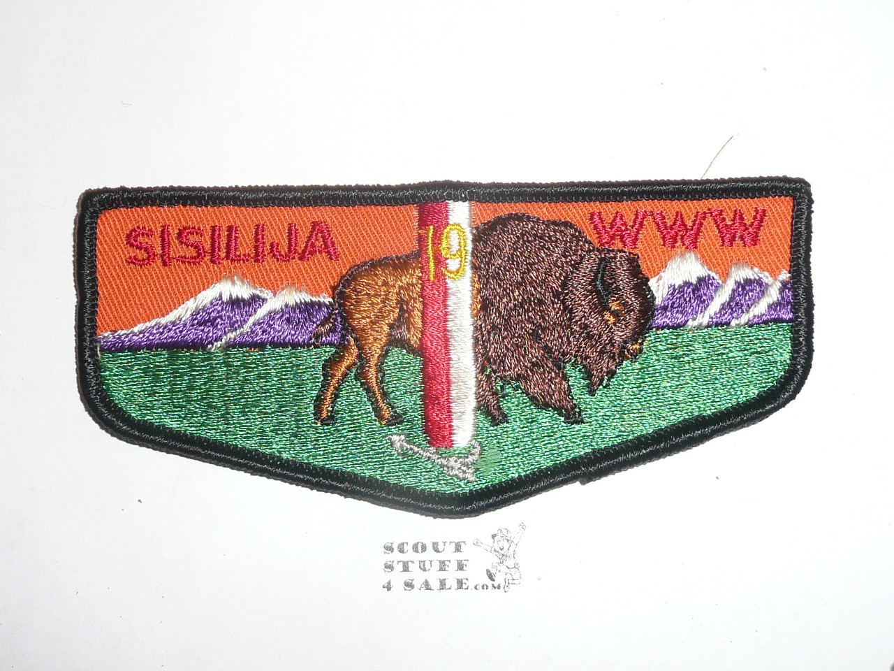 Order of the Arrow Lodge #19 Sisilija f4 Flap Patch, used