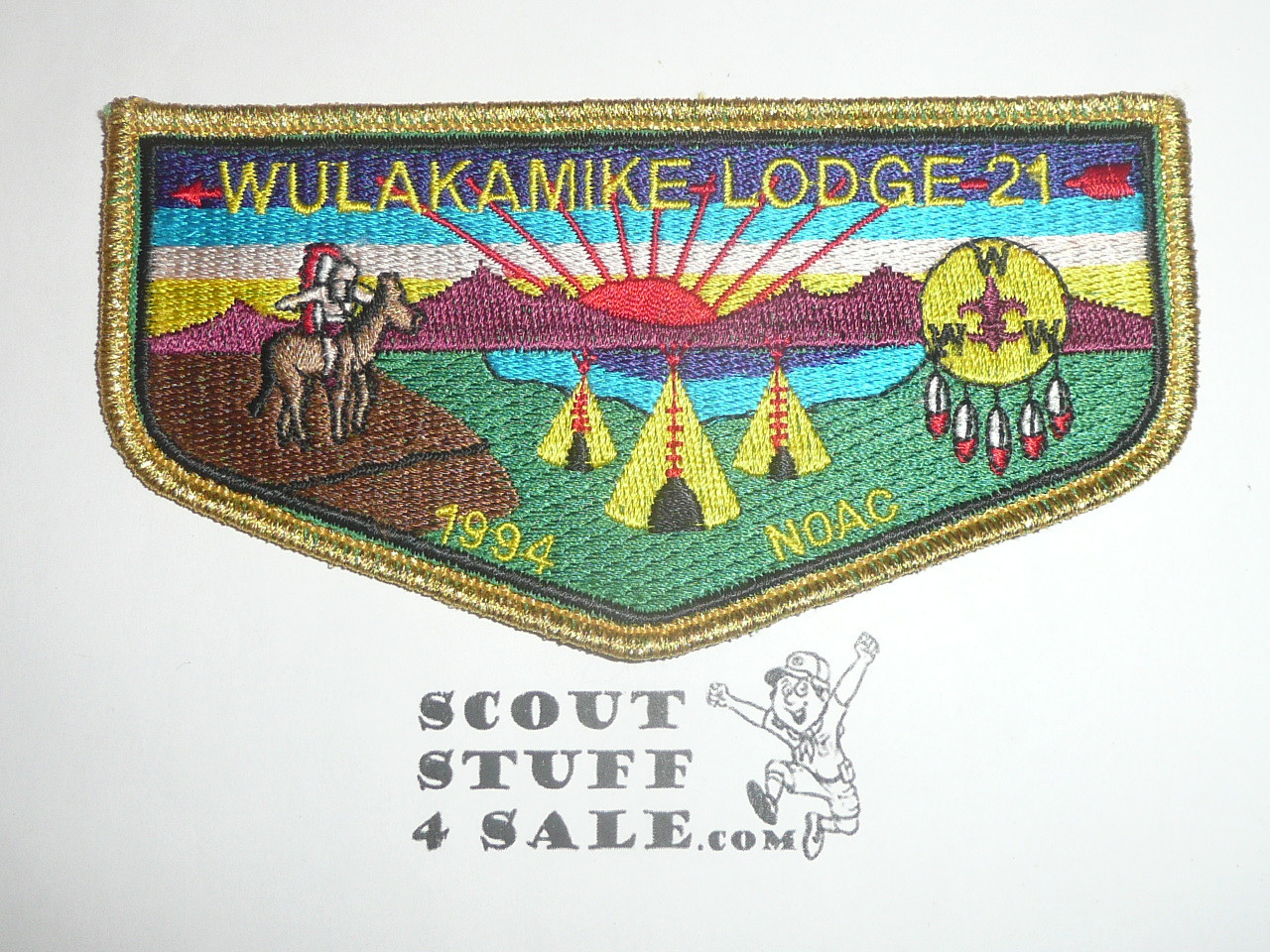 Order of the Arrow Lodge #21 Wulakamike s13 1994 NOAC Flap Patch