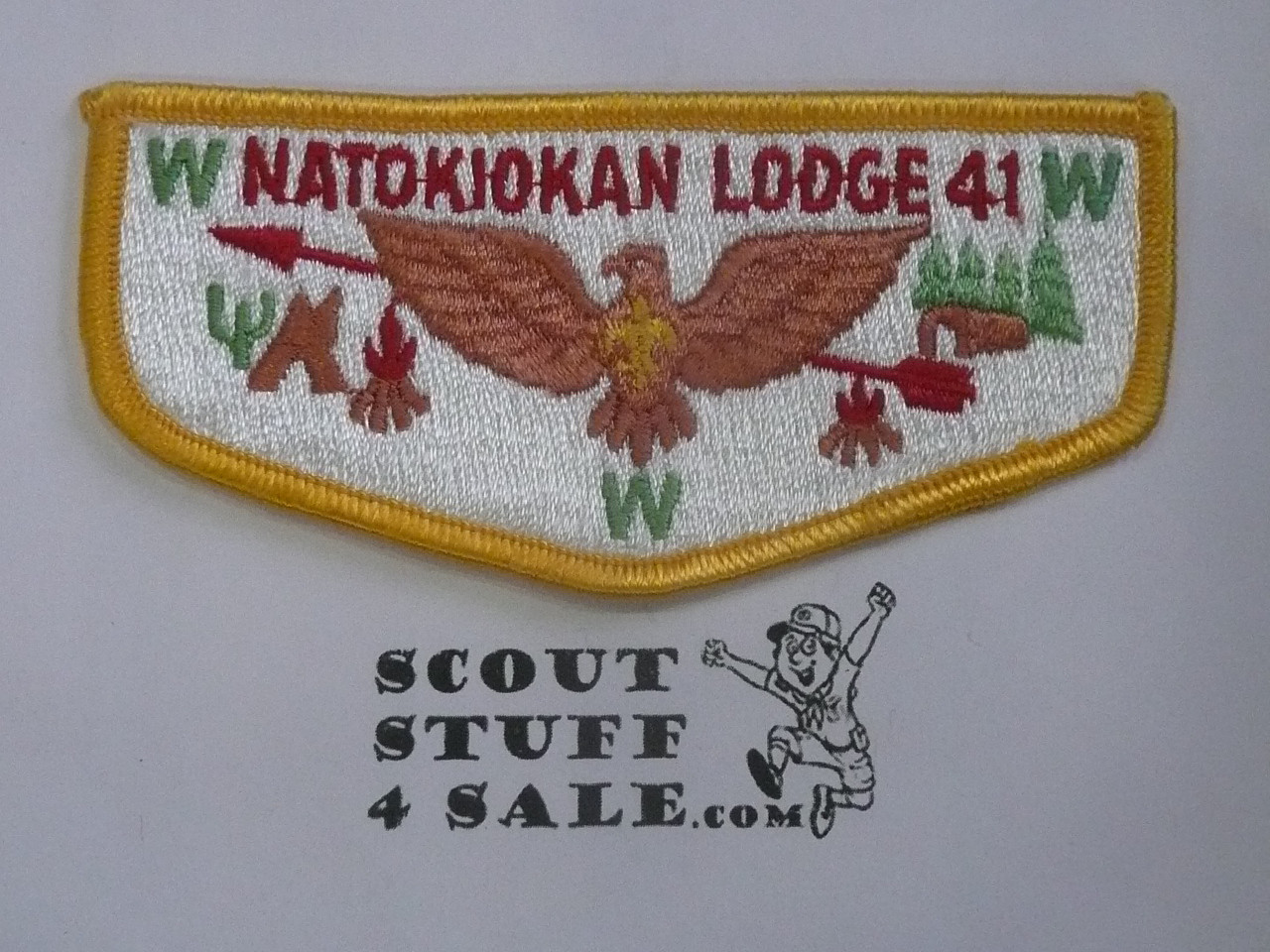 Order of the Arrow Lodge #41 Natokiokan s10 Flap Patch - Boy Scout