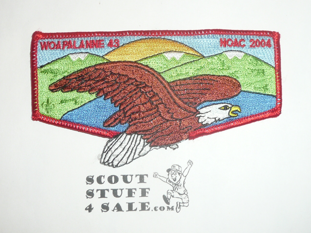 Order of the Arrow Lodge #43 Woapalanne s9 2004 NOAC Flap Patch - Boy Scout