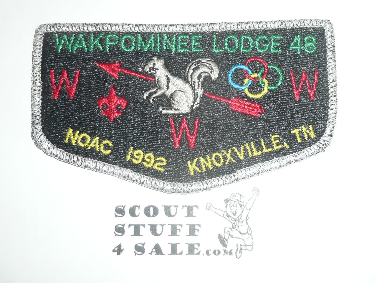 Order of the Arrow Lodge #48 Wakpominee s7 1992 NOAC Flap Patch