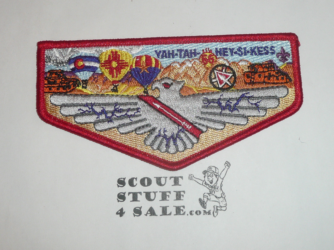 Order of the Arrow Lodge #66 Yah-Tah-Hey-Si-Kess 100th OA Anniversary Flap Patch