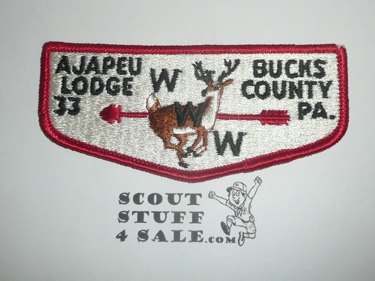 Order of the Arrow Lodge #33 Ajapeu s1 Flap Patch