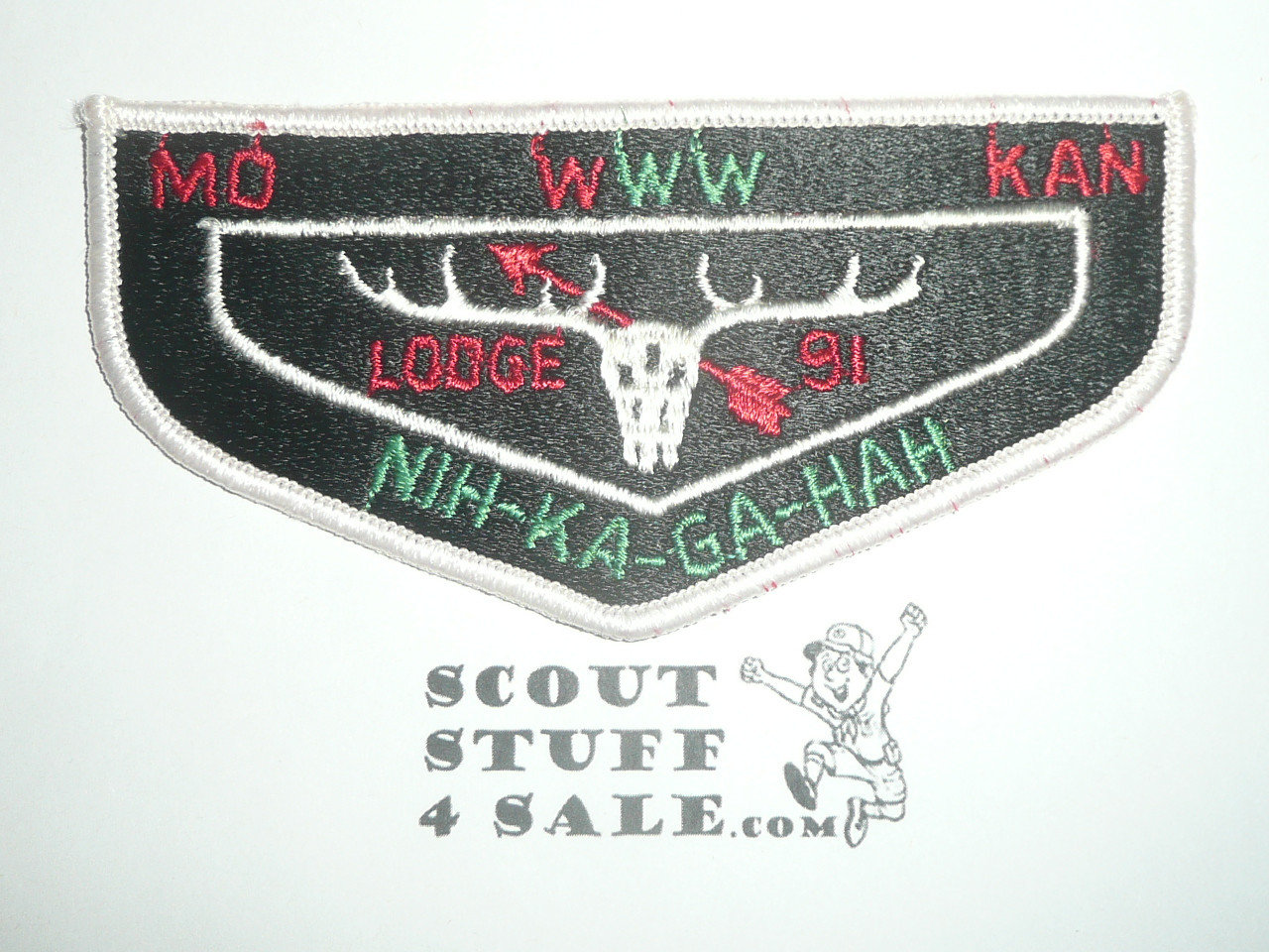 Order of the Arrow Lodge #91 Nih-Ka-Ga-Hah s1 Flap Patch
