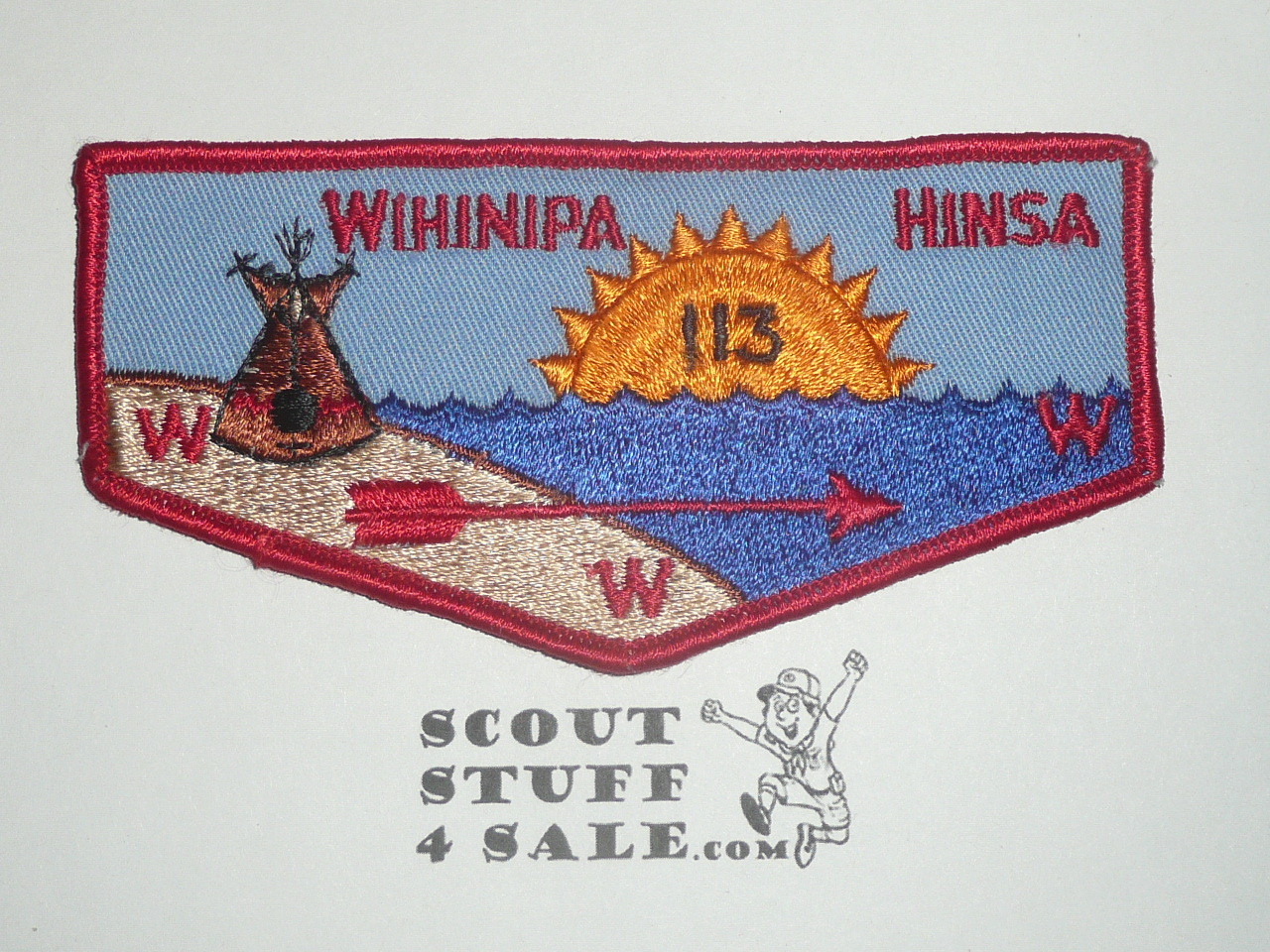 Order of the Arrow Lodge #113 Wihinipa Hinsa f3 Flap Patch