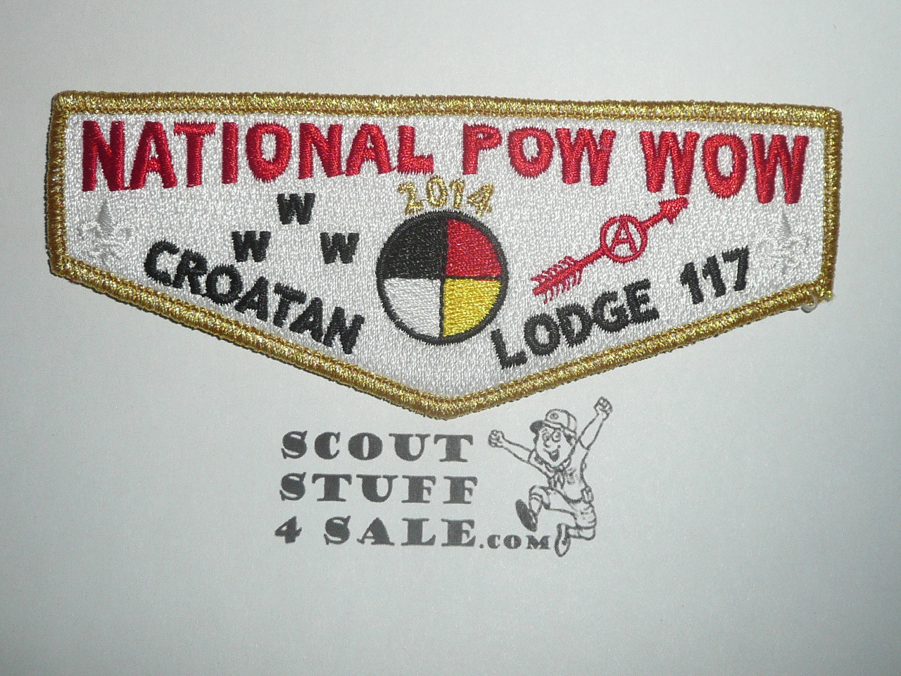 Order of the Arrow Lodge #117 Croatan 2014 National Pow Wow Flap Patch - Boy Scout