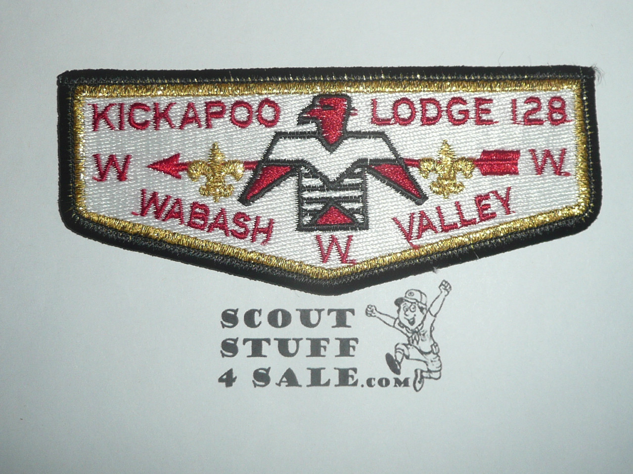 Order of the Arrow Lodge #128 Kickapoo s3 Flap Patch