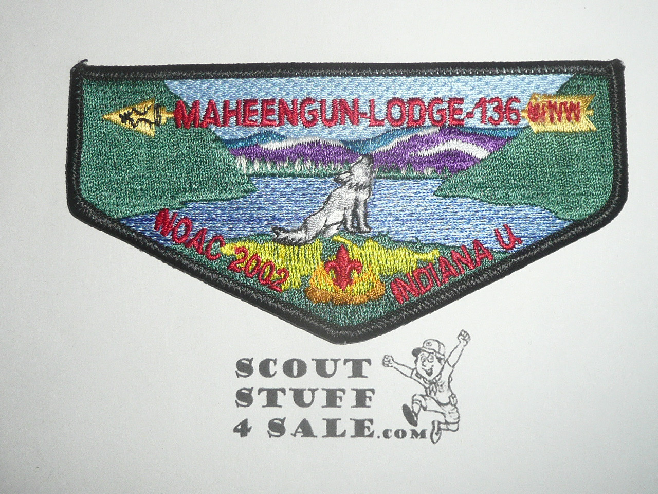 Order of the Arrow Lodge #136 Maheengun s19 2002 NOAC Flap Patch