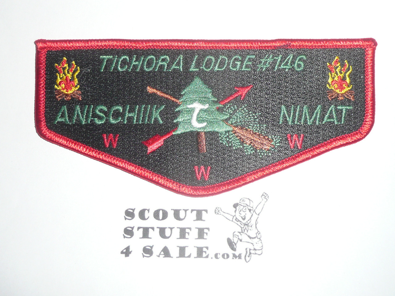 Order of the Arrow Lodge #146 Tichora s22 Anischiik Nimat Elangomat Flap Patch - Boy Scout