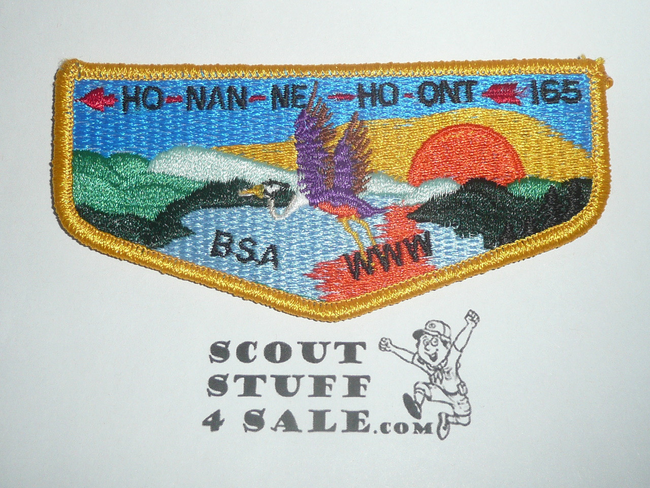 Order of the Arrow Lodge #165 Ho-Nan-Ne-Ho-Ont s20 Flap Patch