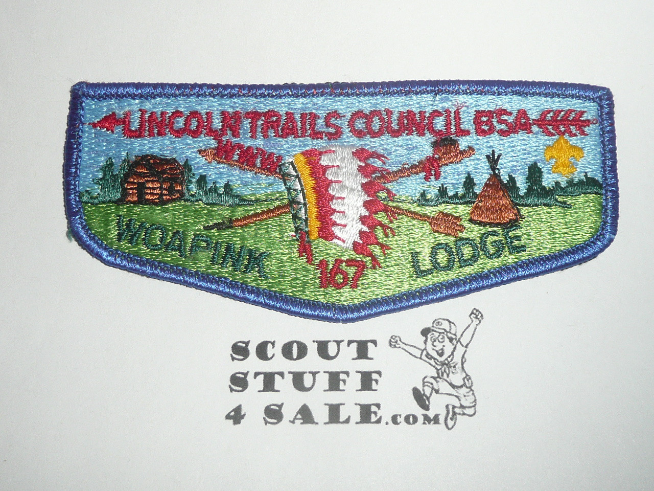 Order of the Arrow Lodge #167 Woapink s18 Flap Patch