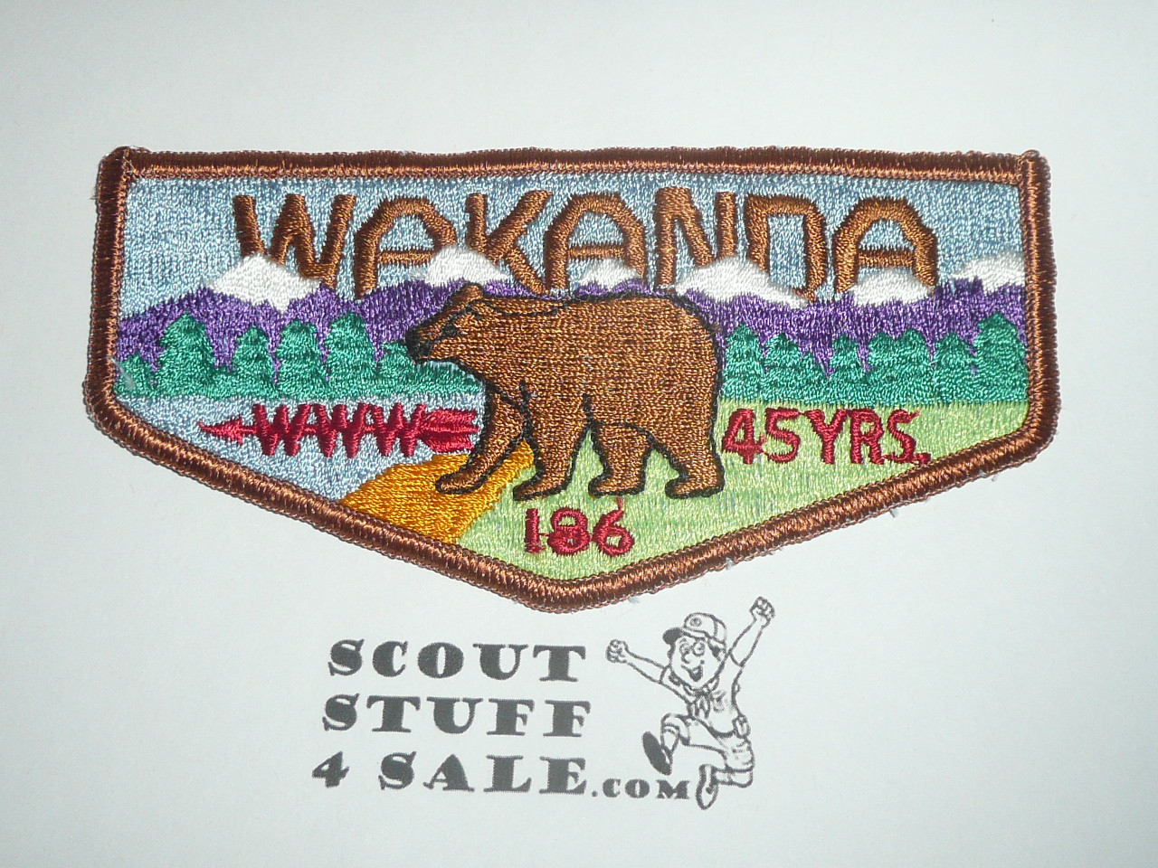 Order of the Arrow Lodge #186 Wakanda s7 45th Anniversary Flap Patch