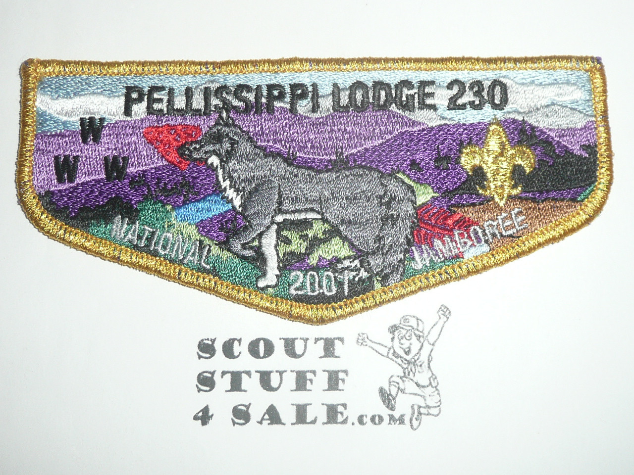 Order of the Arrow Lodge #230 Pellissippi s75 2001 National Jamboree Flap Patch