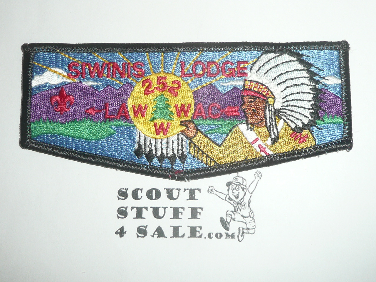 Order of the Arrow Lodge #252 Siwinis s20 Flap Patch - Boy Scout