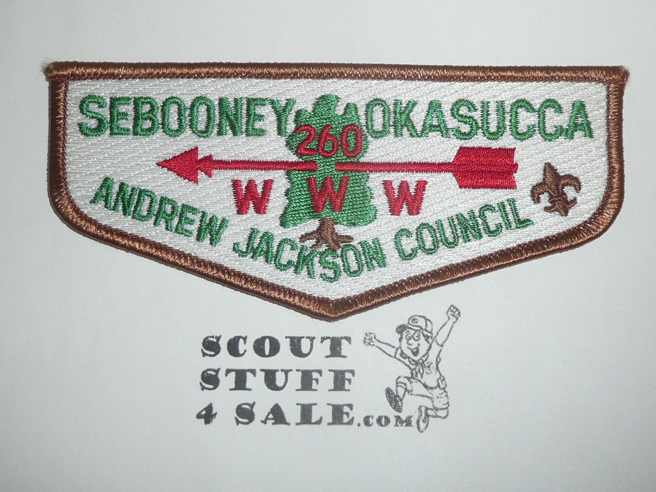 Order of the Arrow Lodge #260 Sebooney Okasucca s27 Flap Patch