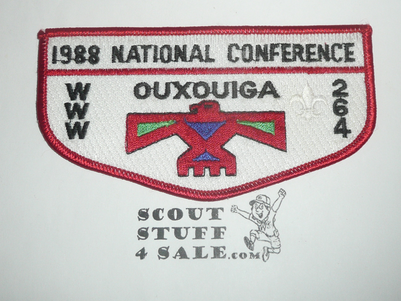 Order of the Arrow Lodge #264 Ouxouiga s18 1988 NOAC Flap Patch