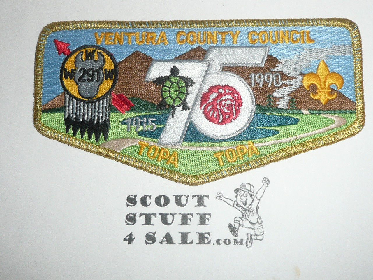 Order of the Arrow Lodge #291 Topa Topa s40 OA 75th Anniversary and NOAC Flap Patch