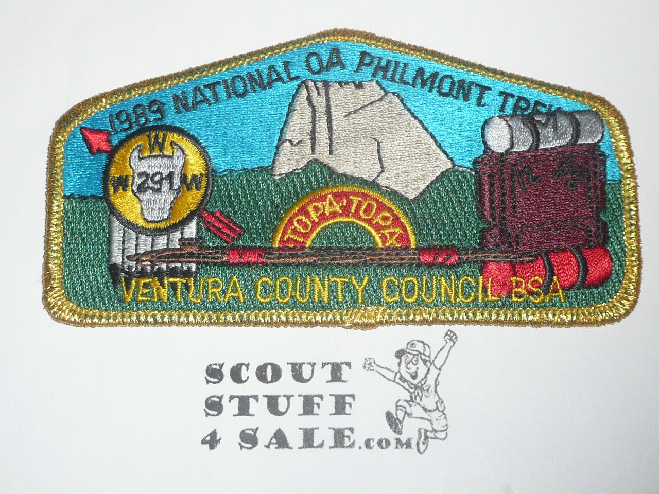 Order of the Arrow Lodge #291 Topa Topa x2 1989 Philmont Trek Patch