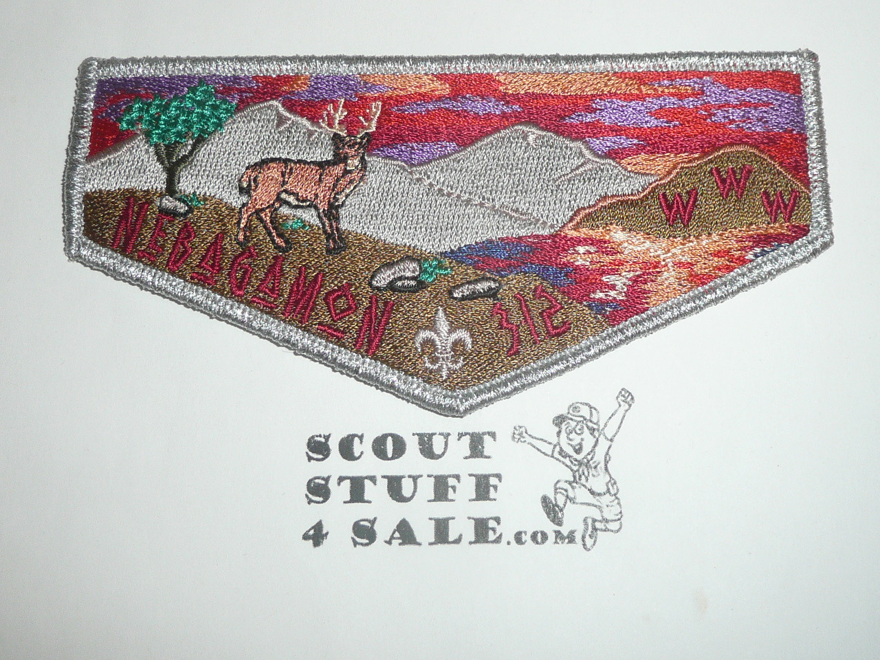 Order of the Arrow Lodge #312 Nebagamon s Flap Patch, smy bdr